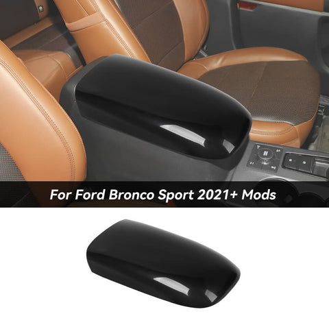 For 2021+ Ford Bronco Sport Center Console Armrest Box Panel Trim Cover