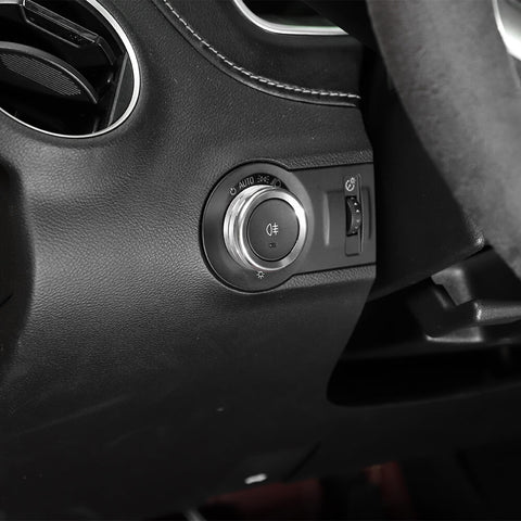 For 2010-2015 Chevy Camaro Center Headlight Switch Button Knob Ring Trim