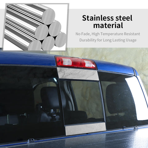 For 2011+ Dodge Ram Car Rear Sliding Window Cover Trim Strips