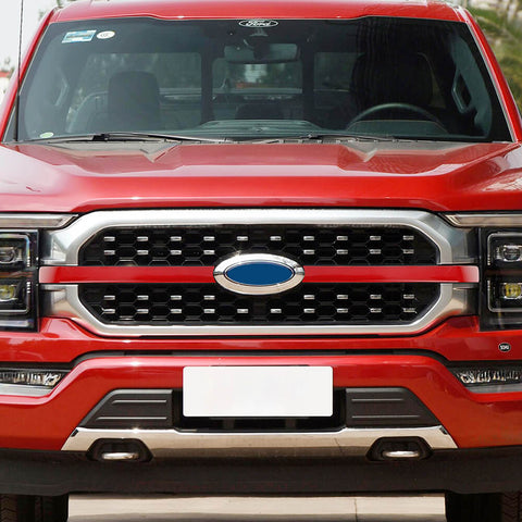 Front Bumper Center Grille Cover Trim Strips For Ford F150 2021+ Accessories | CheroCar