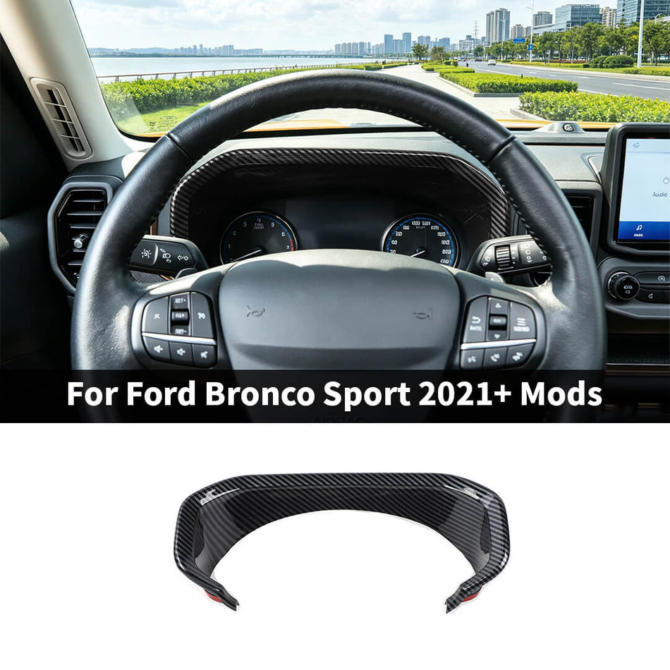 For 2021-2024 Ford Bronco Sport Interior Center Console Dashboard Trim Cover