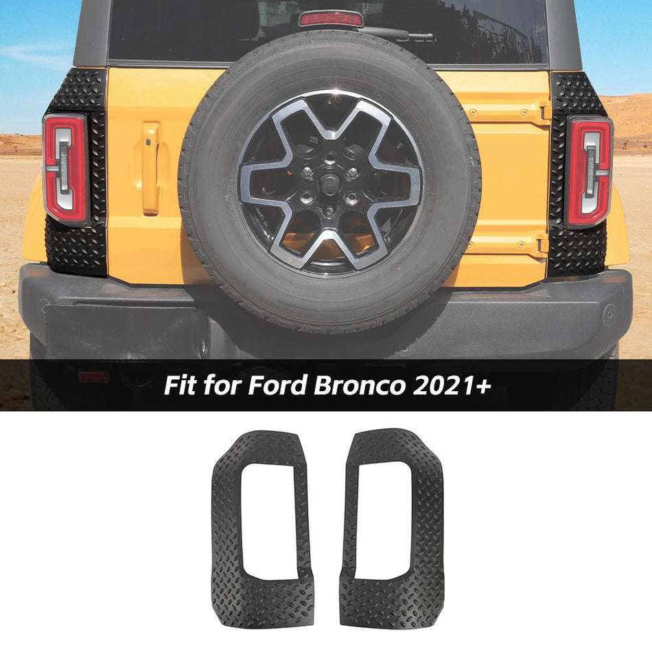 For 2021+ Ford Bronco Rear Lamp Tail Light Corner Armor Cover Protector Trim