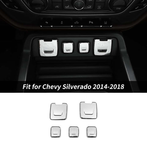 Interior Power USB Socket Button Cover Trim For Chevy Silverado/GMC Sierra 2014-2018 Accessories | CheroCar