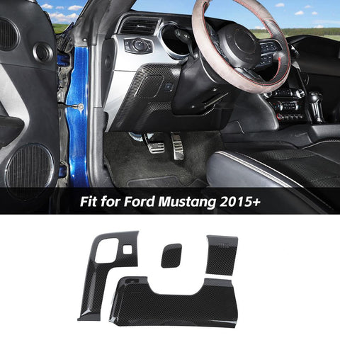 Steering Wheel Lower Panel Decor Cover Trim For Ford Mustang 2015+ Accessories | CheroCar