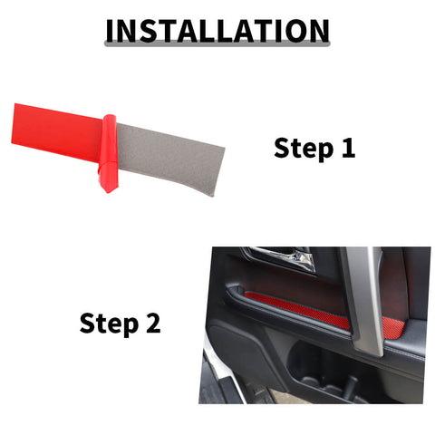 For 2010-2023 Toyota 4Runner Door Storage Box Mat Slot Panel Trim