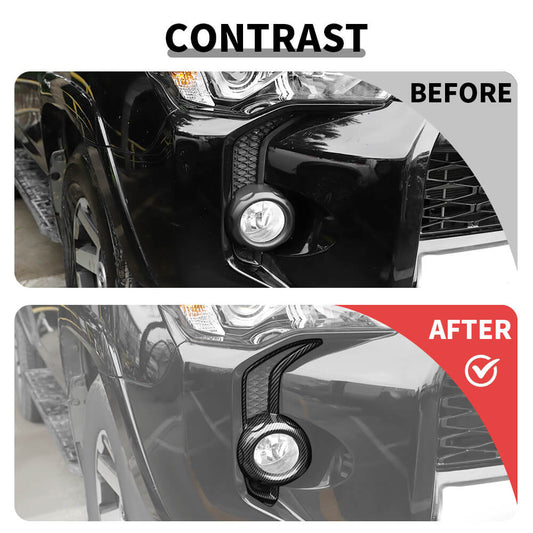 For 2014-2023 Toyota 4Runner SR5/TRD Pro Car Front Fog Light Lamp Decor Cover Trim