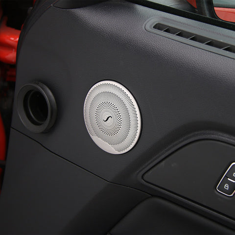 For 2015-2023 Ford Mustang Door A-pillar Speaker Panel Cover Trim Accessories