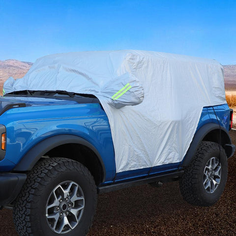 Car Cover All Weather Sun UV Dust Snow Protect For Ford Bronco 2021+ 2/4-Door Accessories | CheroCar