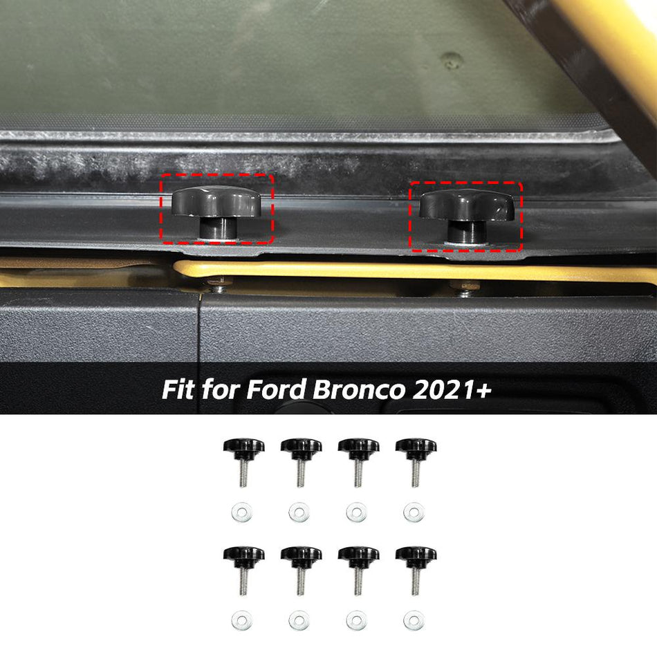 For 2021+ Ford Bronco Hard Top Roof Quick Removal Bolts Screws Nuts Anchors