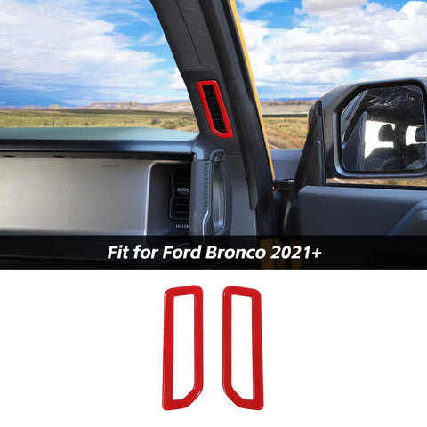 A-Pillar Air Condition Vent Outlet Decor Cover Trim For Ford Bronco 2021+ Accessories | CheroCar