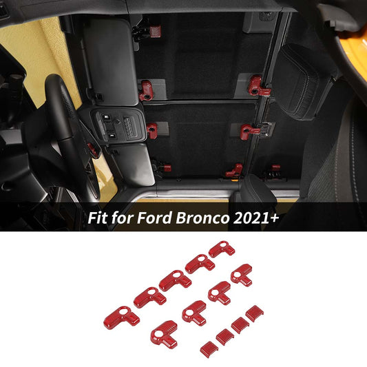 For 2021+Ford Bronco 4-Door 9 x Hardtop Release Open Switch Cover Trim