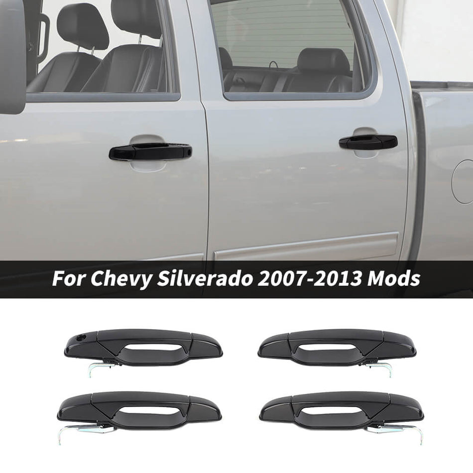For 2007-2013 Chevy Avalanche/Suburban/Silverado/Tahoe & GMC-YUKON/SIERRA Exterior Door Handle Trim Cover