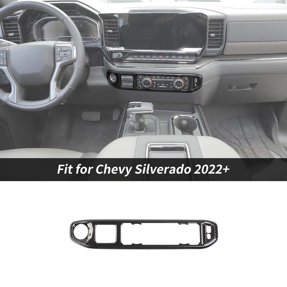 For 2022+ Chevy Silverado Center Console AC Switch Control Cover Trim