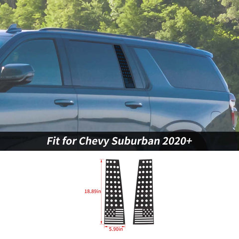 Rear Small Window Glass Sticker Decal Trim For Chevy Suburban 2020+ Accessories | CheroCar