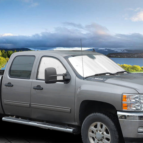 For 2007-2013 Chevy Silverado/GMC-SIERRA Windshield Sunshade Sun Shade Heat Shield Window Sun Visor Mat