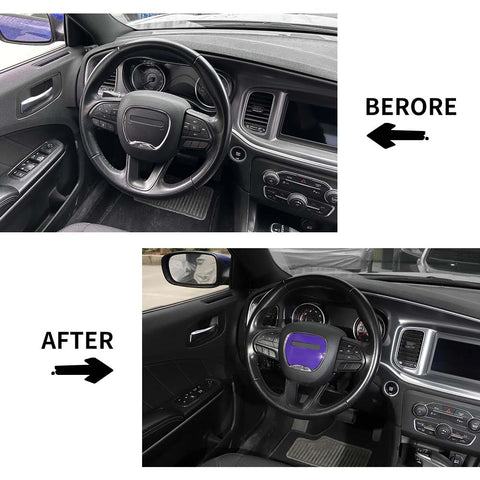 Steering Wheel Center Panel Trim For Dodge Charger/Challenger 2015+/ Durango 2014+ Accessories | CheroCar