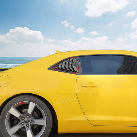 For 2008-2015 Chevy Camaro Rear Window Louvers Air Vent Cover Blinds Trim