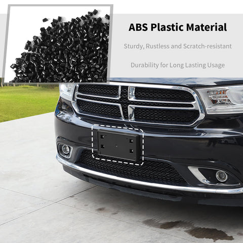 For 2014-2020 Dodge Durango Front License Plate Bracket Panel Bezel