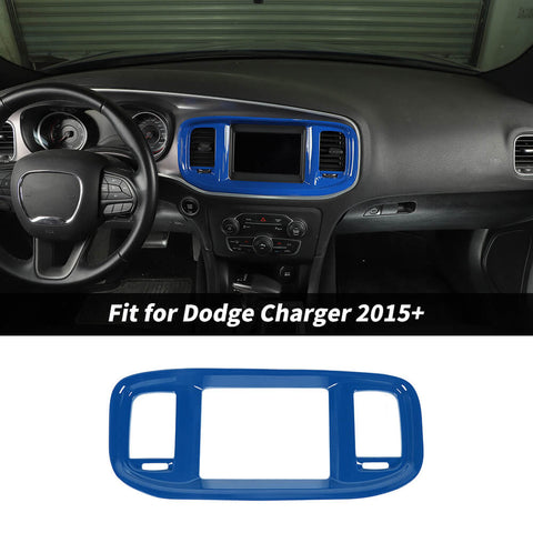 For 2015+ Dodge Charger Interior GPS Navigation Panel Cover Trim