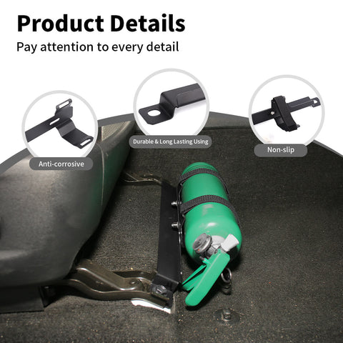 For 2010+ 4Runner Inner Fire Extinguisher Front Under Seat Mount Holder Bracket