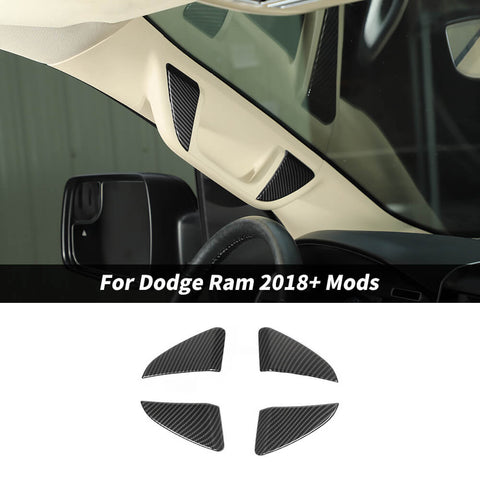 For 2018+ Dodge RAM A-pillar Grab Handle Cover Trim Sticker