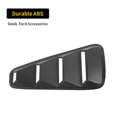 For 2010-2014 Ford Mustang Rear Side Window blinds Louvers Trim Cover