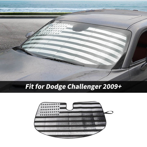 For 2009+ Dodge Challenger Front Windshield Sun Visor Shade Heat Protect