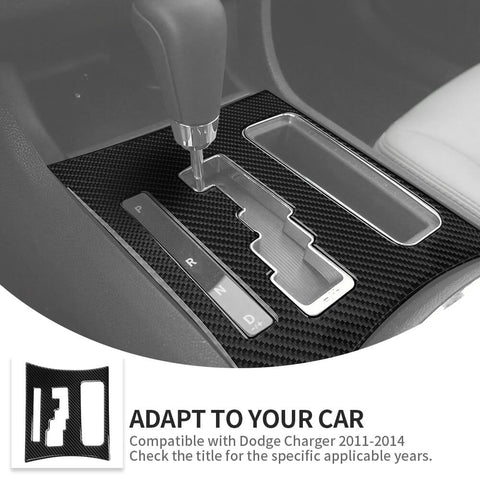 For 2011-2014 Dodge Charger Gear Shift Panel Decor Sticker Trim Cover