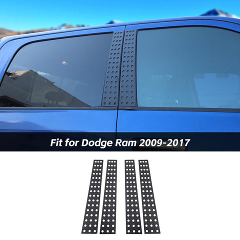 Car Door Window B Pillar Post Decor Cover Trim For Dodge Ram 2009-2017 Accessories | CheroCar