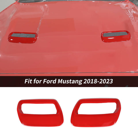 For 2018-2023 Ford Mustang Front Hood Air Vent Molding Cover Trim