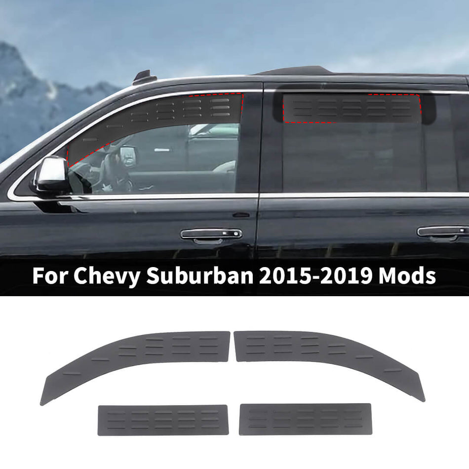 For 2015-2019 Chevy Suburban/Tahoe/GMC-YUKON Front Rear Window Louver Air Vent Outlet Panel