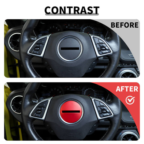 For 2016+ Chevy Camaro Steering Wheel Center Cover Ring Trim