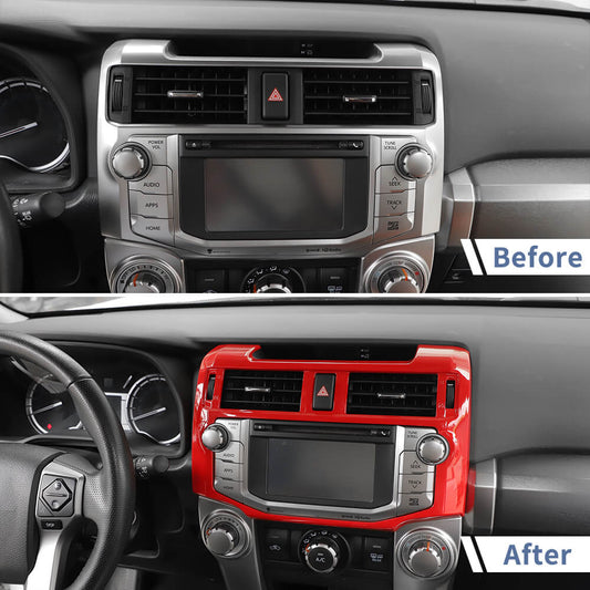 For 2010-2019 Toyota 4Runner Interior Central Control GPS Navigation Panel Frame Cover Trim