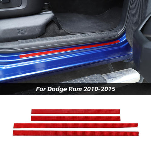 Outer Door Sill Plate Scuff Cover For Dodge Ram 2010-2015 Accessories | CheroCar