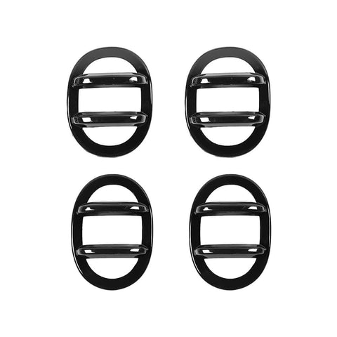 For 2009-2014 Ford F150 Raptor Front & Rear Light Lamp Guard Frame Trim Cover Black