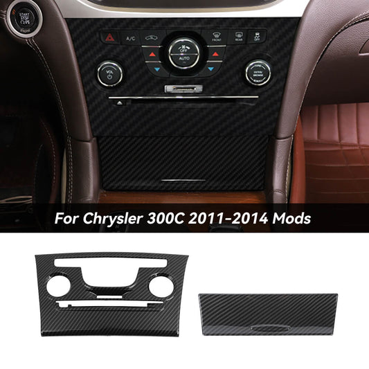 For 2011-2014 Chrysle 300/300C Air Condition Control Gear Front Storage Box Trim Cover Kit