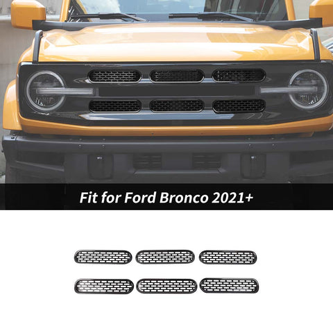 Center Grill Mesh Grille Insert Decor Cover Trim For 2021+ Ford Bronco｜CheroCar