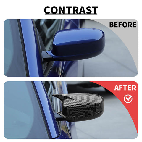 For 2010+ Dodge Charger Side Door Rearview Mirror Cover Shell Trim