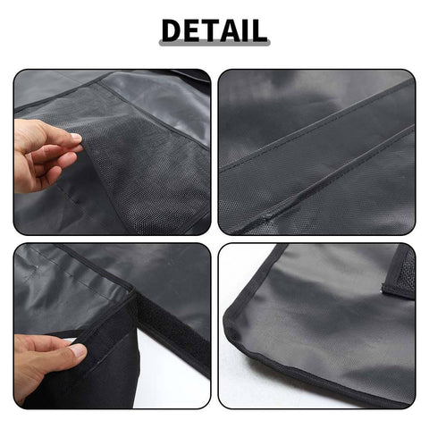 For 2010-2023 Toyota 4Runner Black Mat Car Trunk Back Seat Cover Tail Box Pet Trim