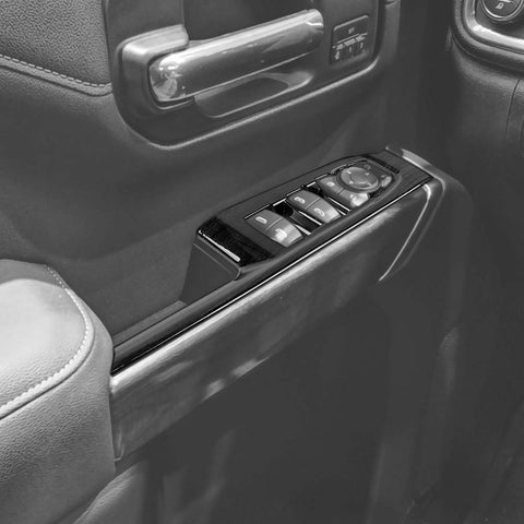 6 x Window Lift Switch Panel Trim Cover For Chevy Silverado/GMC Sierra 2019-2021 Accessories | CheroCar