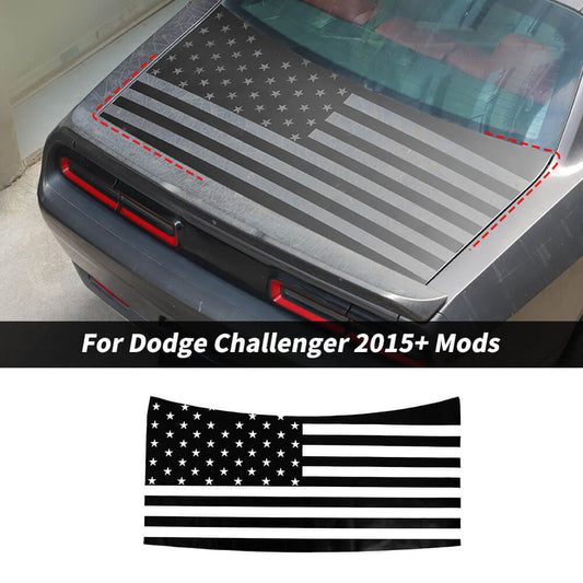 For 2015+ Dodge Challenger Rear Trunk Tail Box Upper Sticker Cover