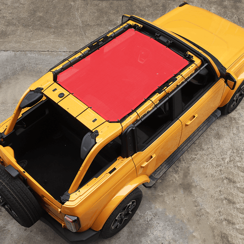 For 2021+ Ford Bronco PVC Roof Mesh Insulation Net Cover