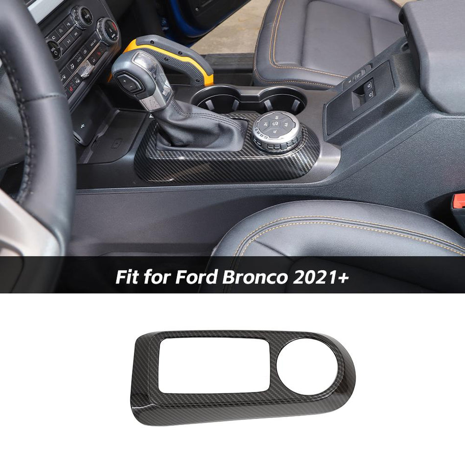 For 2021+ Ford Bronco Center Console Gear Shifter Panel Cover Trim