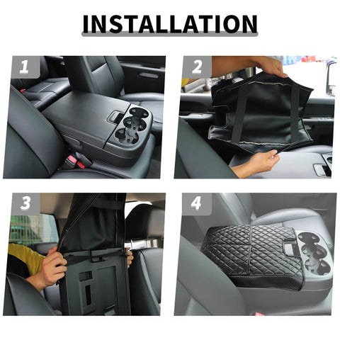 For 2007-2013 Chevy Silverado/GMC-SIERRA Inner Console Lid Armrest Box Cushion Pad Cover