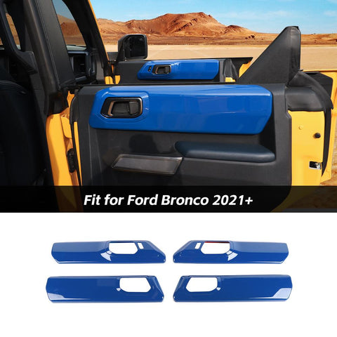 Interior Door handle Panel Shell Cover Trim For Ford Bronco 2021+ 4-Door Accessories | CheroCar