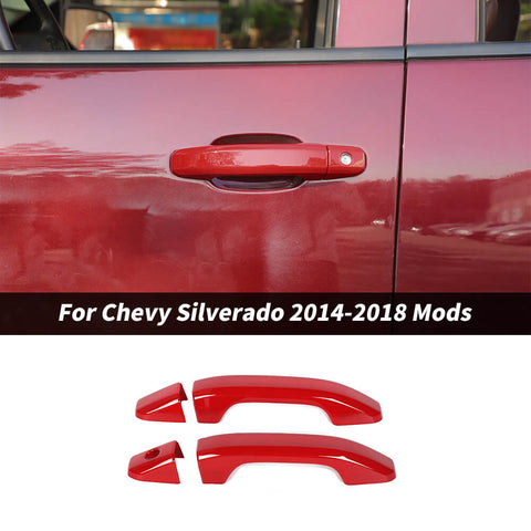 For 2014-2018 Chevy Silverado/GMC Sierra 2-Door Car Exterior Door Handle Cover Trim Shell