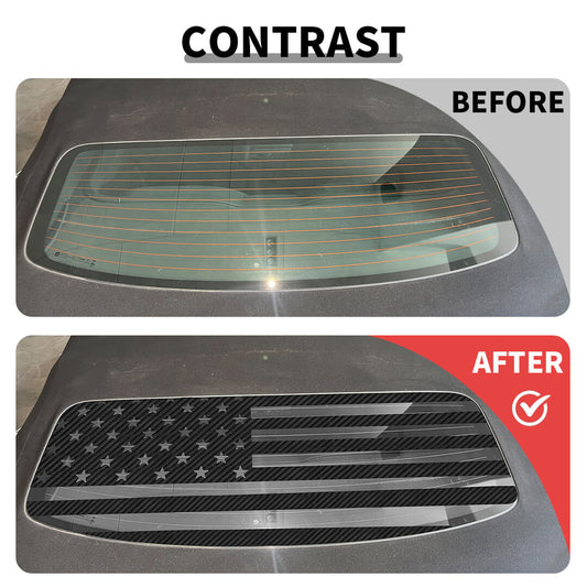 For 2016+ Chevy Camaro Exterior Rear Windshield Sticker Trim Cover