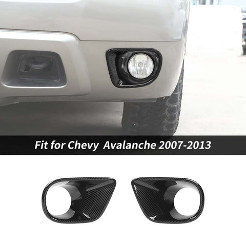 Front Fog Light Cover Fog Lamp Frame Trim For Chevy Avalanche 2007-2013 Accessories | CheroCar