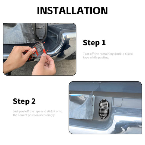 For 10+ Dodge Ram/14-21 Chevy Silverado/Colorado/Ford 09-19 F150/21+ Bronco/14-20 GMC Sierra/CANYON Trailer Power Socket Trim