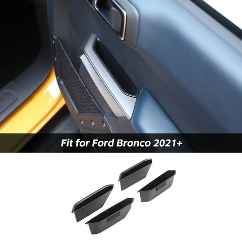 Inner Side Armrest Door Handle Storage Box Tray For Ford Bronco 2021+ 2/4-Door Accessories | CheroCar